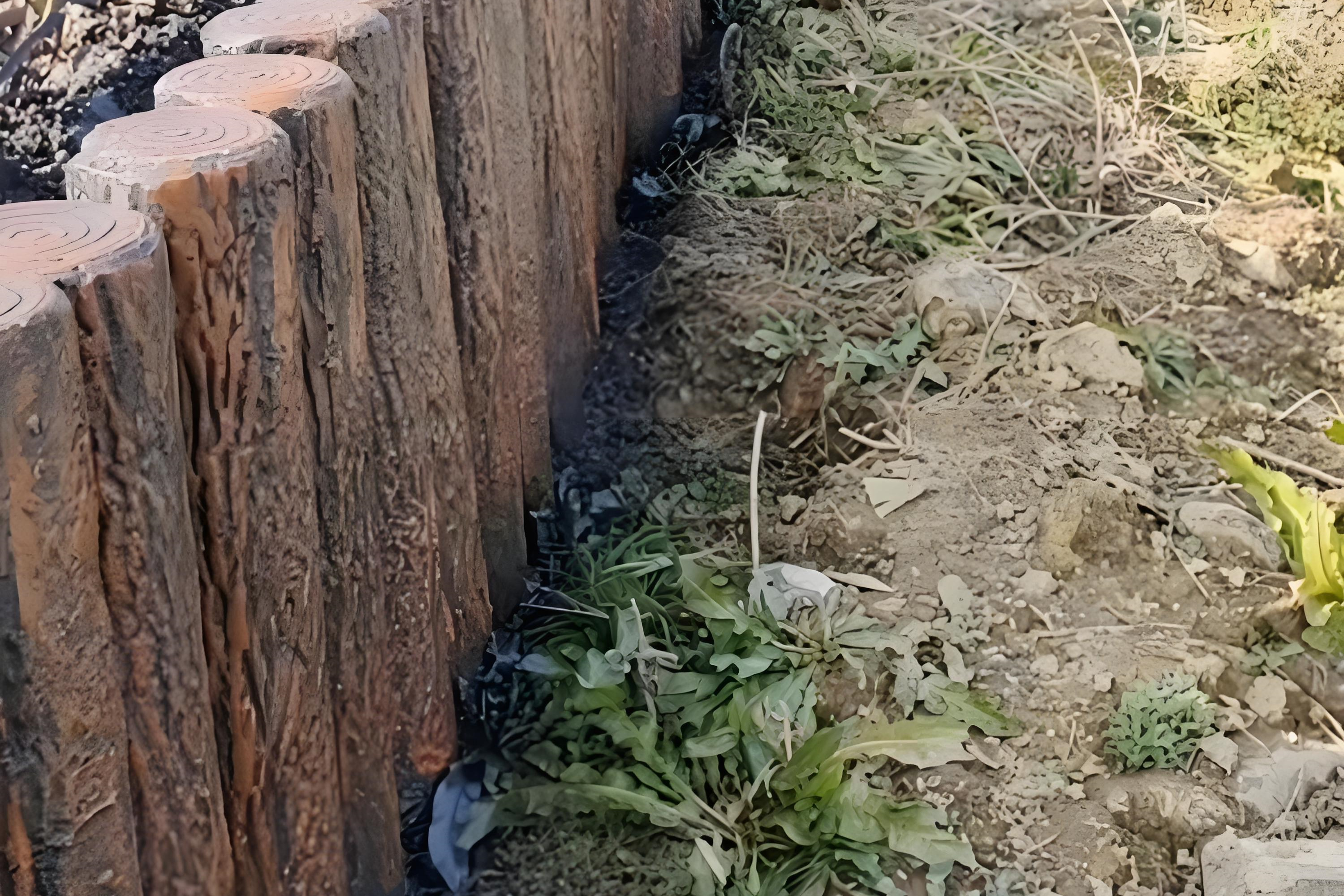 水泥樁批發(fā)廠家泓樺錦嘉-水泥仿木樁表面的紋理是如何制作出來的？